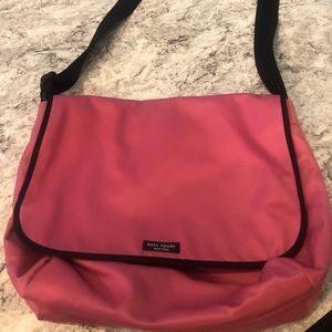 Pink Nylon Kate Spade Messenger bag